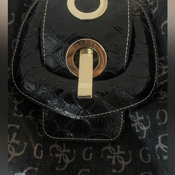 Guess Black in Denim Y2K Shoulder Bag - Picture 3 of 4